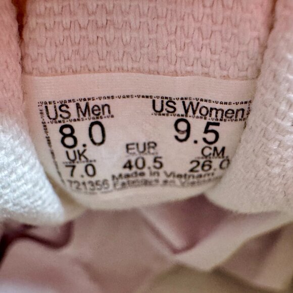 Women's 9.5 Vans Old Skool‎ Platform Multicolor Twill Pastel Sneaker Shoes - Picture 5 of 11